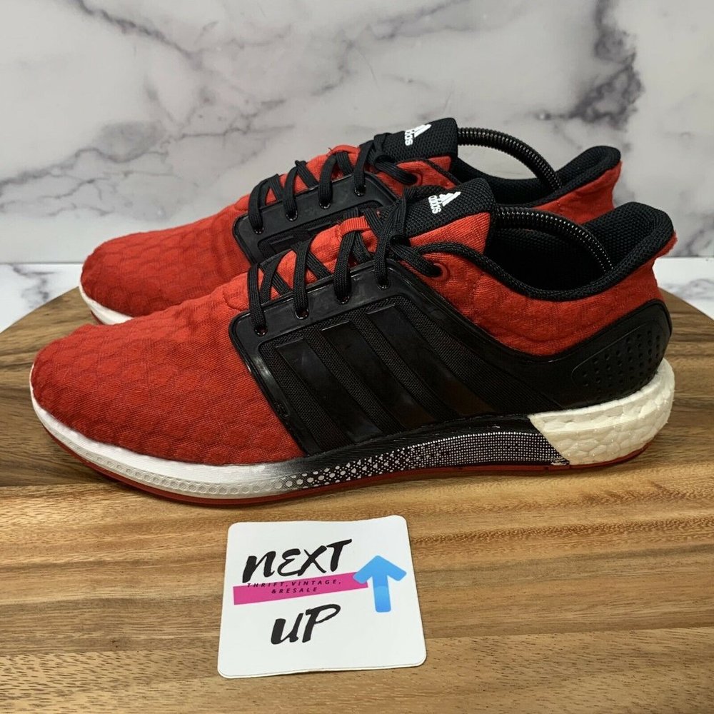 Adidas Solar Boost Red Running Sneakers Men’s size 11 Comfort Athletic Shoes